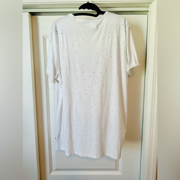 🍭 GUESS Mens Trippy Livin' Graphic T-Shirt, White, X-Large - Picture 6 of 11